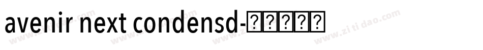 avenir next condensd字体转换